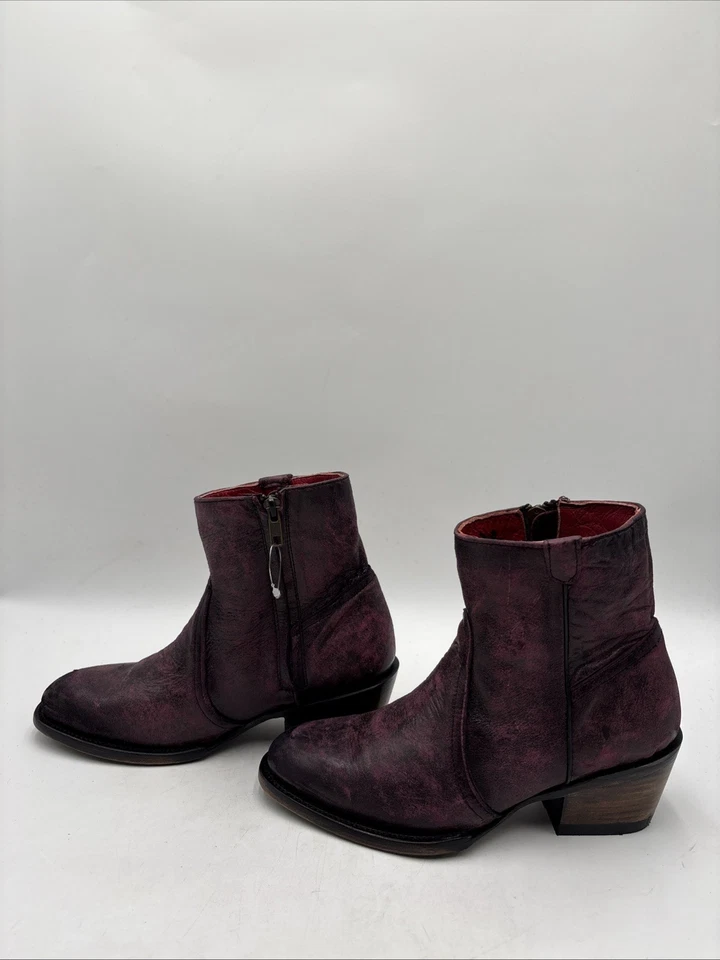 Botas para mujer Ferrini Stacey punta redonda púrpura talla 8 Foto 3 de 4