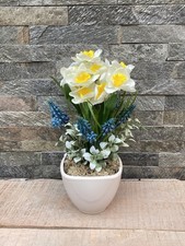 Daffodil Spring Faux Silk Flower  Arrangement Mothers Day Gift 