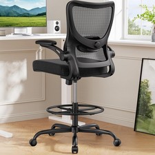 Drafting Chair, Tall Office Chair with 2D Lumbar Support, Standing