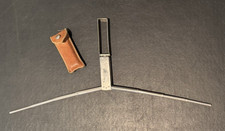 Antique  Telescoping / Folding Coat Hanger w/ Leather Case