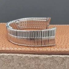 18mm 19mm Stainless Steel nos Kestenmade USA Mid-Century Vintage Watch Band