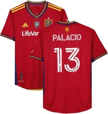 Nelson Palacio Real Salt Lake Signed Match-Used 13 Jersey 2023 MLS Season-Size M
