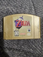 The Legend of Zelda Ocarina of Time Collectors Edition Nintendo 64 Gold Cart