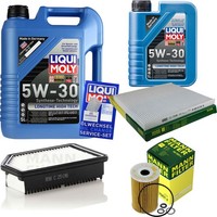 Mann Inspektionspaket 6L Liqui Moly Longtime 5W-30 FüR KIA Rio III 1.4 Crdi 1.1