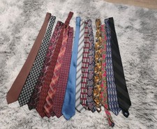 LOT OF 15 Different Brands MEN'S TIE 100  SILK Vtg To Modern EUC