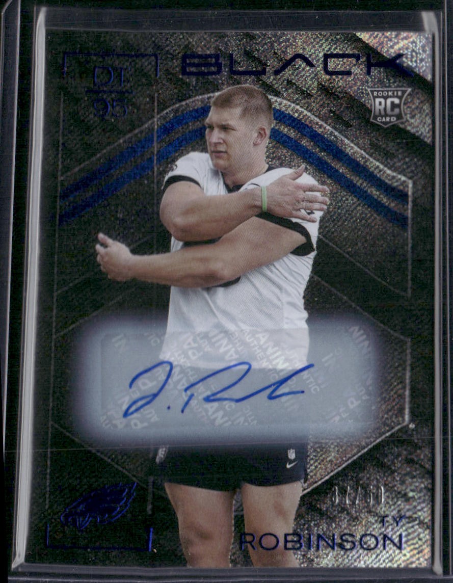 Ty Robinson Panini Black #157 Autograph Sapphire