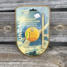 Luster Leaf rapidtest SunCalc Precision Sunlight measuring Device New Sealed