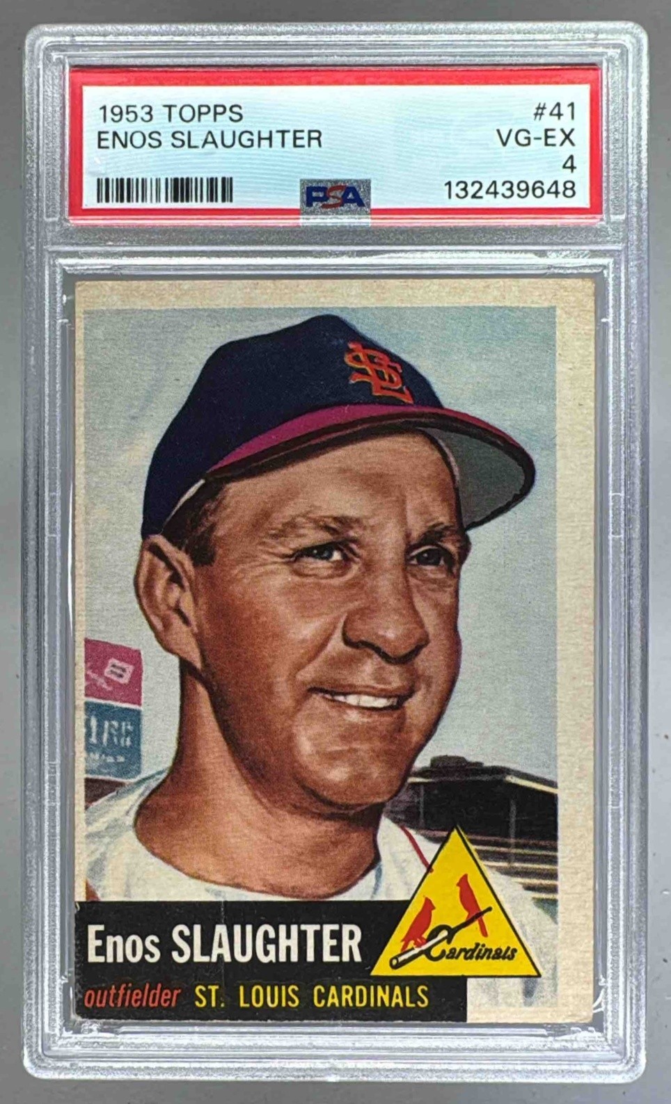 132439648 Enos Slaughter 1953 Topps #41 PSA 4