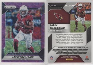 2016 Panini Prizm Purple Scope Prizm /99 Larry Fitzgerald #63