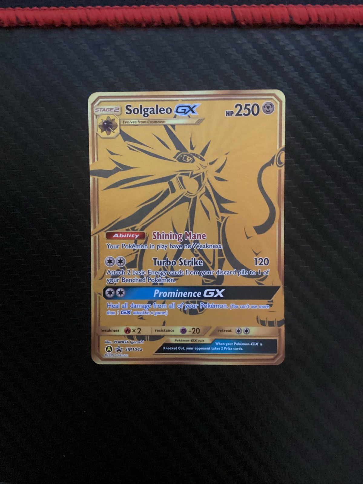 Solgaleo GX SM104a Black Star Promo Sun & Moon Alternate Pokemon TCG Card NM