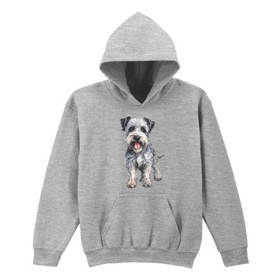 Schnauzer Hund Tiere Kinder Hoodie Grafikdesign Jungen Kapuzenpullover