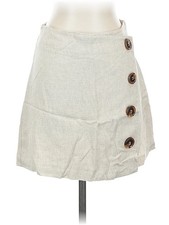 Altar'd State Women Ivory Casual Skirt S