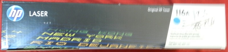 HP 116A Cyan Laser Toner Cartridge, Color, Genuine, New