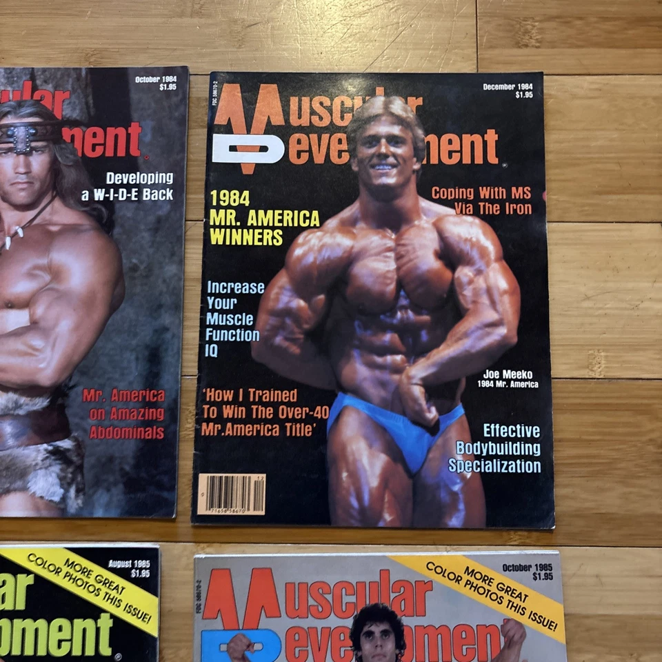 Lot 14 Vintage Muscular Development Magazine Bodybuilding 1984-87 Schwarzenegger - Image 4 of 4