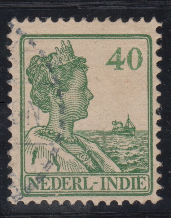 Netherlands East Indies 1922. 40 cents. Queen Wilhelmina Type 'Seegers'. Sc# 130