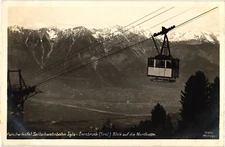 Gondola Seilschwebebahn Innsbruck Nordkette Austria Real Photo RPPC Postcard
