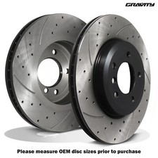 FRONT DRILLED VENTED 325MM BRAKE DISCS FOR BMW Z4 2.5SI 3.0SI ROADSTER COUPE 05+