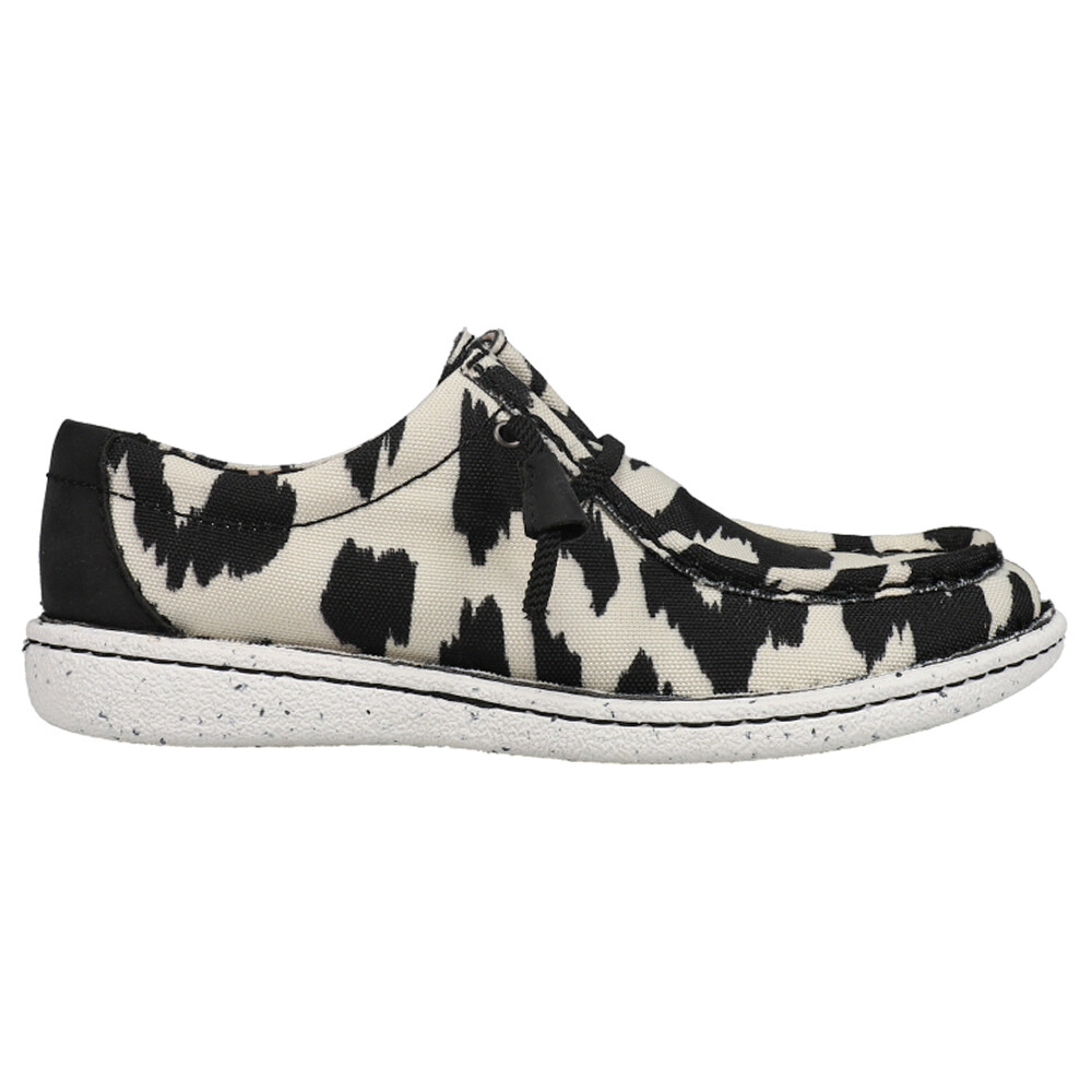 Женские слипоны Justin Boots Hazer Moc Toe, черные, белые повседневные туфли на плоской подошве JL172