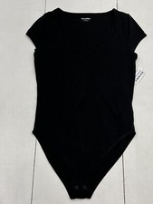 Old Navy Black Scoop Neck Short Sleeve Bodysuit Women s Size XS NEW