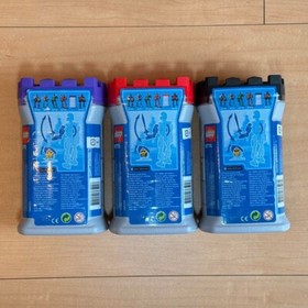set of 3 LEGO Knights Kingdom Figures with Swords #8770 #8773 #8774 Danju Santis
