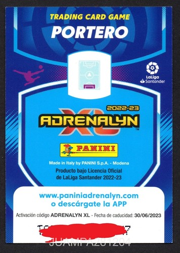 COURTOIS #454 SUPER CRACK 2022-23 CROMO PANINI ADRENALYN XL LA LIGA 22/23 - Picture 2 of 2
