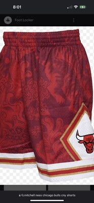 Chicago Bulls Mitchell \u0026 Ness CNY Basketball Shorts Chinese New Year Jordan | eBay