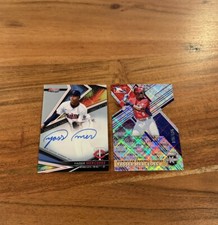 Yasser Mercedes Lot 2021 Panini Elite /175 Status 2022 Bowman’s Best Auto NRMT+