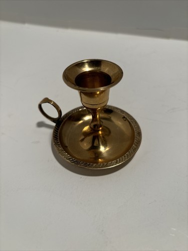 Solid Brass Candlestick Holder (D)