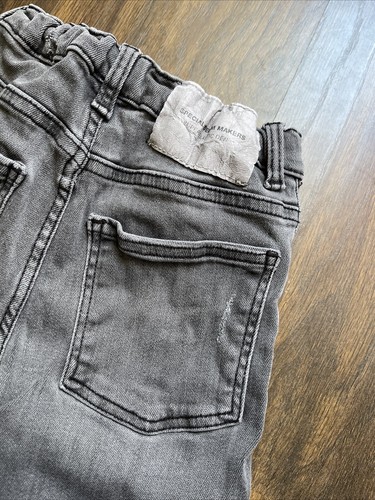 ZARA Boys Distressed Skinny Jeans Grey Size 9 - Picture 4 of 5