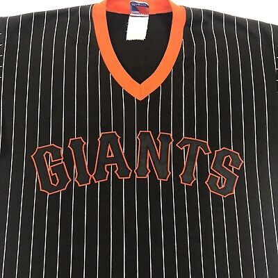 VTG Majestic San Francisco Giants Pinstripe Jersey Black VTG Majestic San Francisco Giants Pinstripe Jersey Black