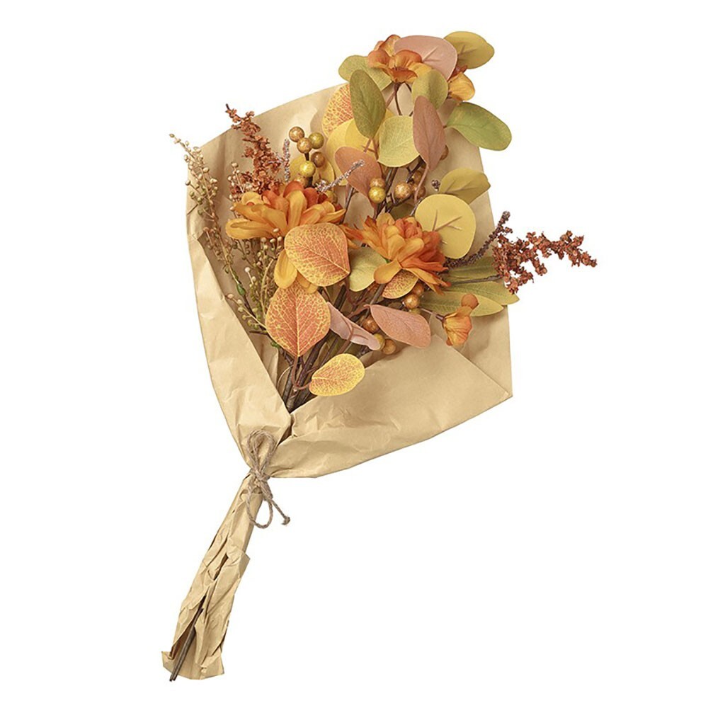 Mixed Artificial Autumn Foliage and Berry Bouquet 52cm