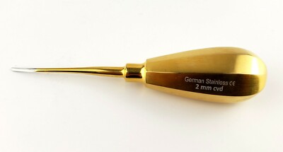 Lux Elevator 2 mm Curved German Stainless Steel  Dental Instruments 