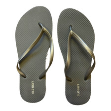 Old Navy Women  s Silver Flip Flops, Beach Casual Travel Comfy Size 9