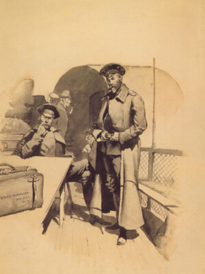 Two Officers are Watching You by Frederic Remington Giclee Print + Ships Free