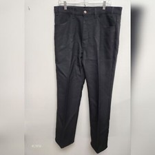 Levis Black VINTAGE 90s Polyester Pants Black  Gold Tab Mens 38