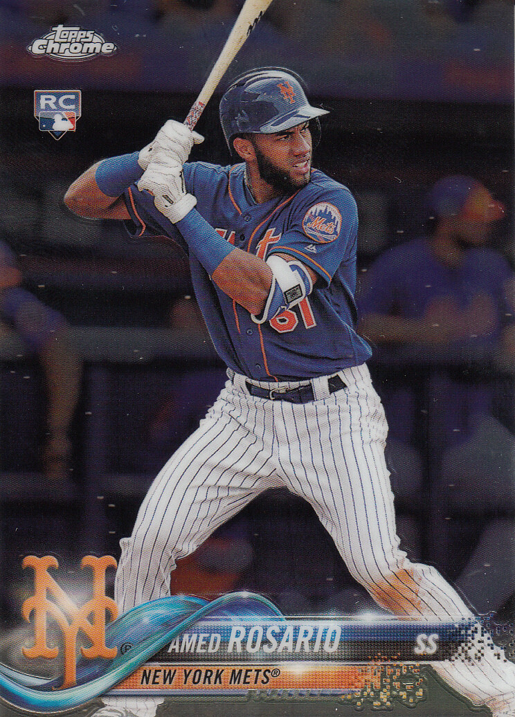 Amed Rosario 2018 Topps Chrome Rookie Card #60