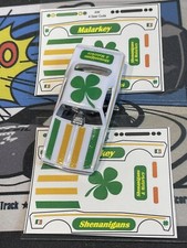 Decal set for AW Gear Cuda Funny Car Shennanigans  Malarkey St Patricks Day V1