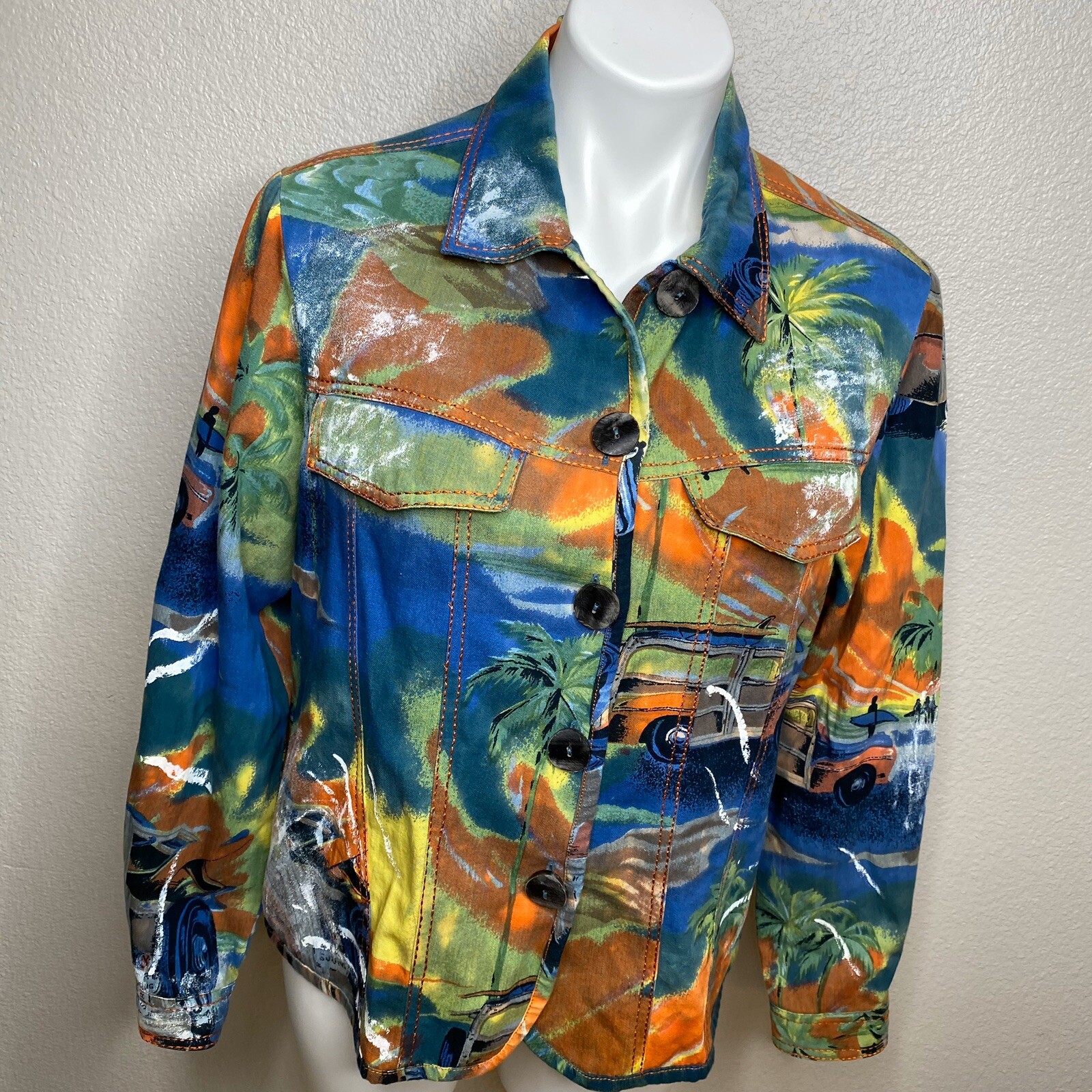 SANDY STARKMAN Small Jacket Multicolor California… - image 2