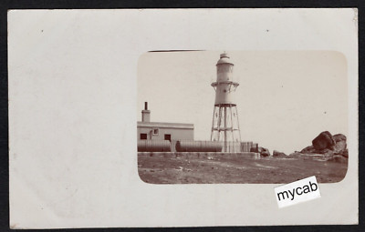 Postkarte Scilly Inseln bei Cornwall Leuchtturm frühe RP von C King