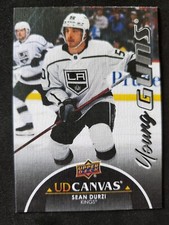 2021-22 UPPER DECK EXTENDED SEAN DURZI BLACK CANVAS YOUNG GUNS RC #C380