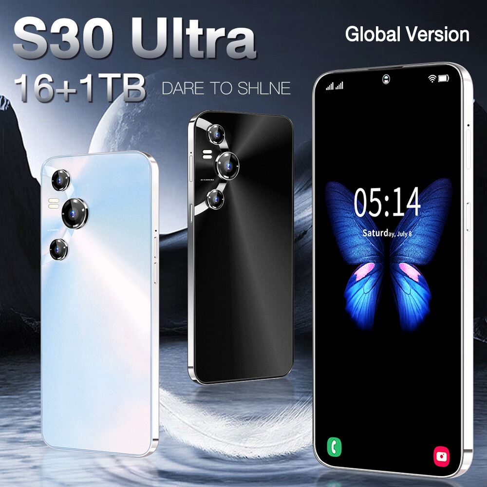 S30 Ultra Smartphone Android 13 Unlocked 16+1TB 50+108MP