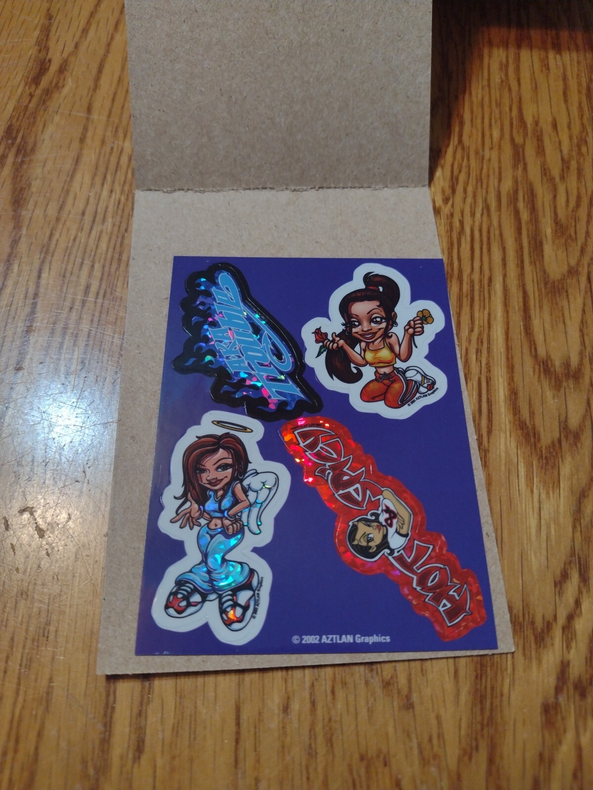 2002 Aztlan Graphics Prizm Vending Machine Stickers Girl #6 Of 15   STG6.   NOS