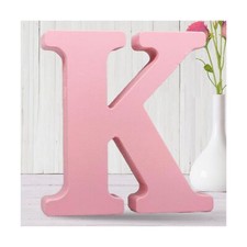 AOCEAN 8 Inch Pink Wood Letters Unfinished Wood Letters for Wall Decor Decora...