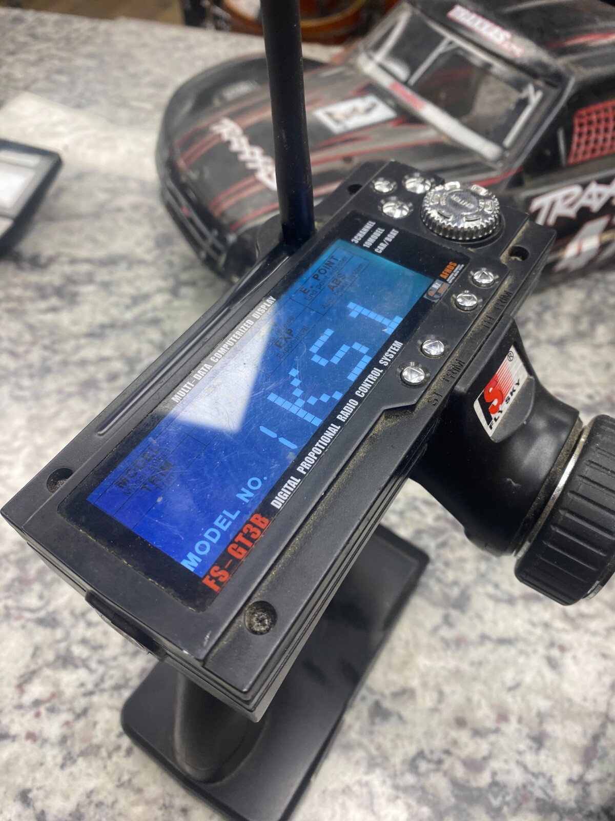 gas powered rc truck with remote (untested)