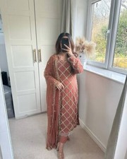 Traditional Ready To Wear Georgette Designer Salwar Suit Wedding Function Wear