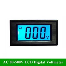 AC 80-500V LCD Digital Voltmeter Volt Voltage Meter Panel AC 110V 220V 230V 380V