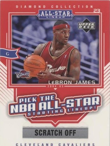 UPPER DECK ALL STAR VINYL LEBRON JAMES CAVALIERS XX/500 RARE