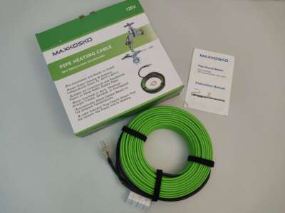 Heat Trace Cable for Pipe Freeze Protection，120V Self Regulating 35FT