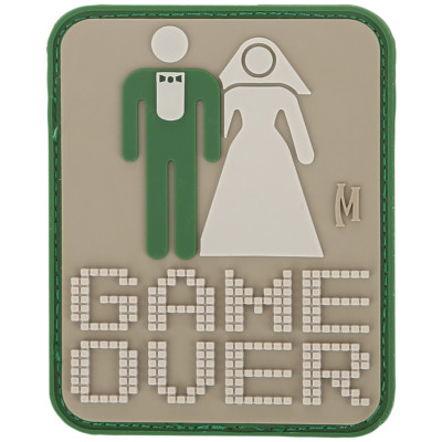 MAXPEDITION GAME OVER LUSTIGE 3D PVC ABZEICHEN AIRSOFT KLETT AUFNÄHER PATCH ARID