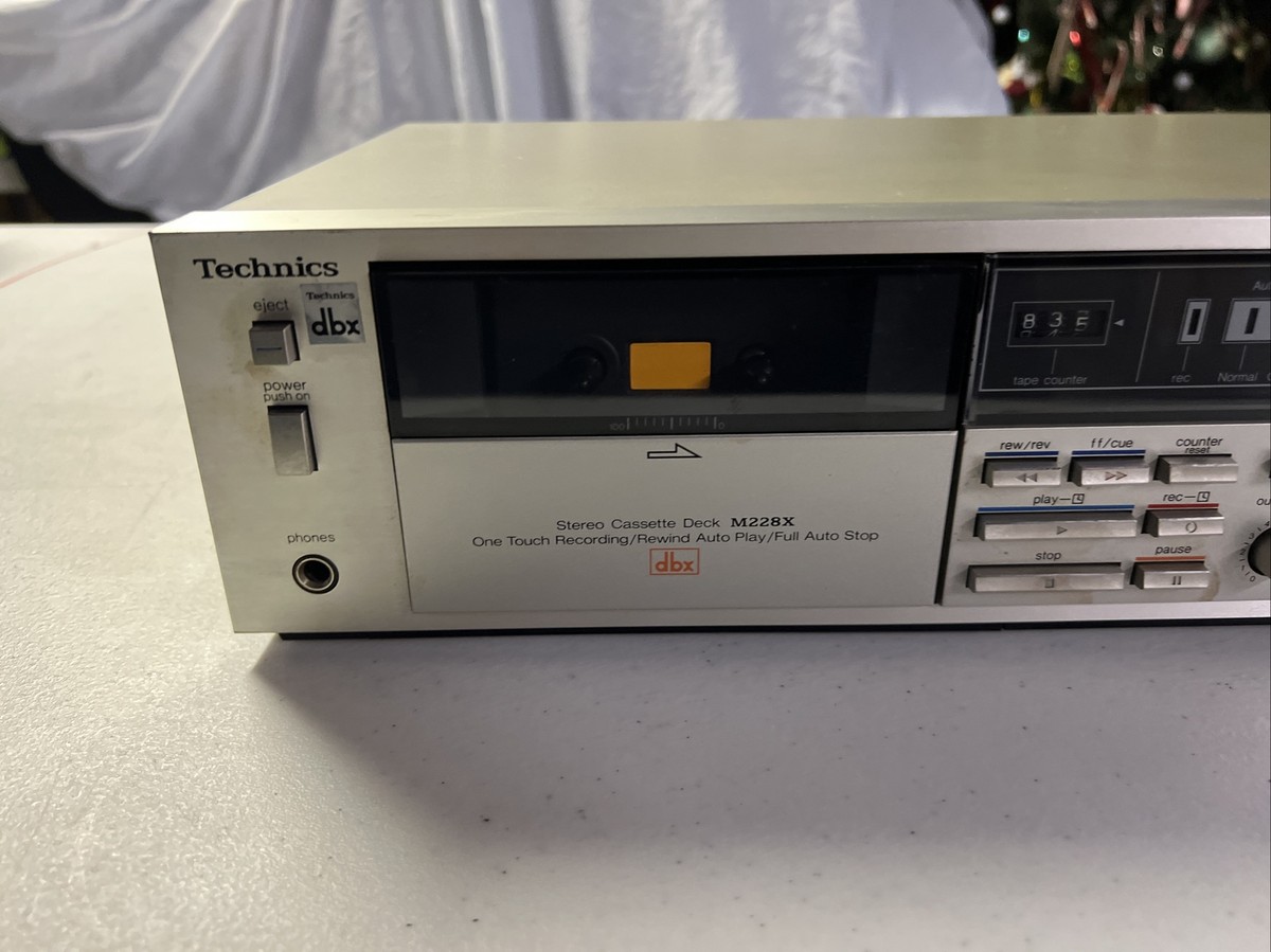 Vintage TECHNICS Stereo Cassette Tape Deck Dbx RS-M228X Working